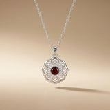 Red Daisy Necklace