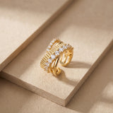 Cubic Zirconia Ear Cuff