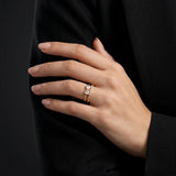 Gold Bow Open Ring – Crystal Bow Ring