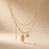 Bunny Charm Layered Necklace