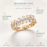Blossom Vine Marquise Ring