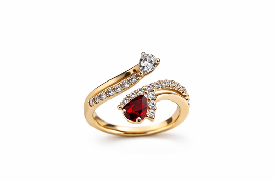 Scarlet Twist Ring