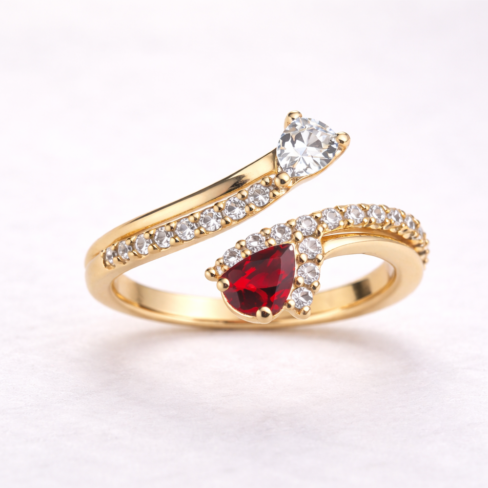 Scarlet Twist Ring
