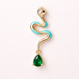 Serpentina Enamel Drop Earrings